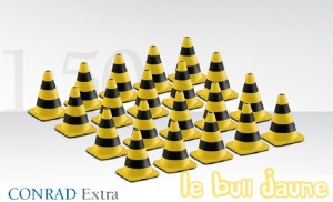 CONES JAUNE/NOIR