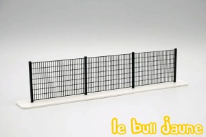 Clôture en treillis métallique anthracite