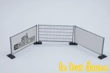 Clôture de chantier argent