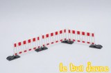 Barrières blanc/rouge x 8