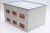 Immeuble de bureaux en kit gris/rouge