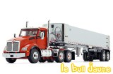 KENWORTH T880 + benne gris/orange