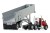 KENWORTH T880 + benne gris/rouge