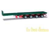 Remorque plateau vert