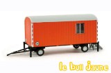 Roulotte de chantier orange