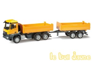 MB AROCS benne+remorque