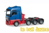 MAN TGX XXL bleu châssis rouge