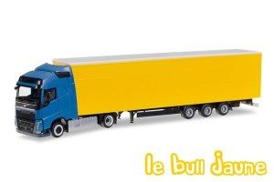 VOLVO FH bleu fourgon jaune