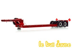  Remorque à poutre Rogers 90 tonnes des années 1950 rouge