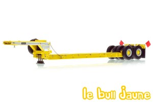  Remorque à poutre Rogers 90 tonnes des années 1950 jaune