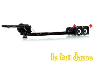 Remorque à poutre Rogers 90 tonnes des années 1950 noir