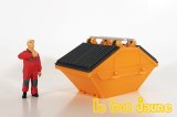Benne à déchets couvercle 7m3
