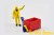 Caisse container H=16mm rouge