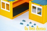 4 pieds simples pour bungalow de chantier