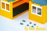 4 pieds doubles pour bungalow de chantier