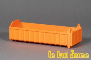 Benne basculante orange